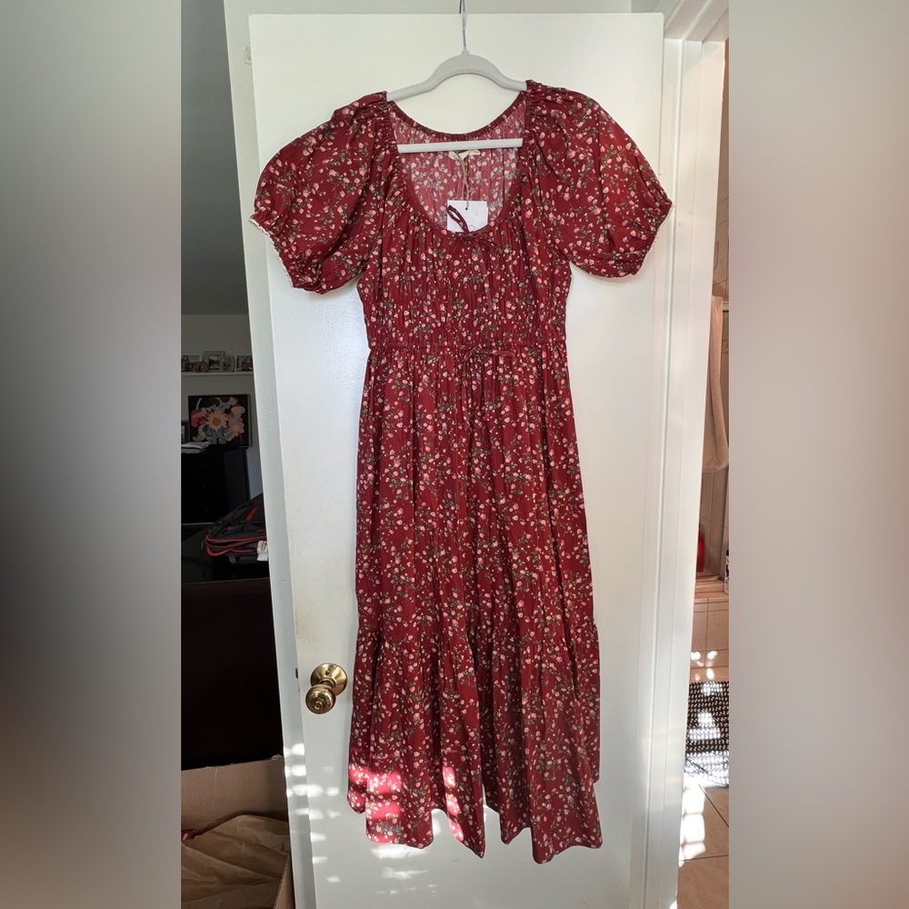 NWT Christy Dawn Brynne Dress Rouge Rosette PS